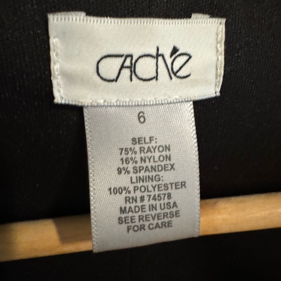 Cache size 6 black midi dress - Picture 5 of 5